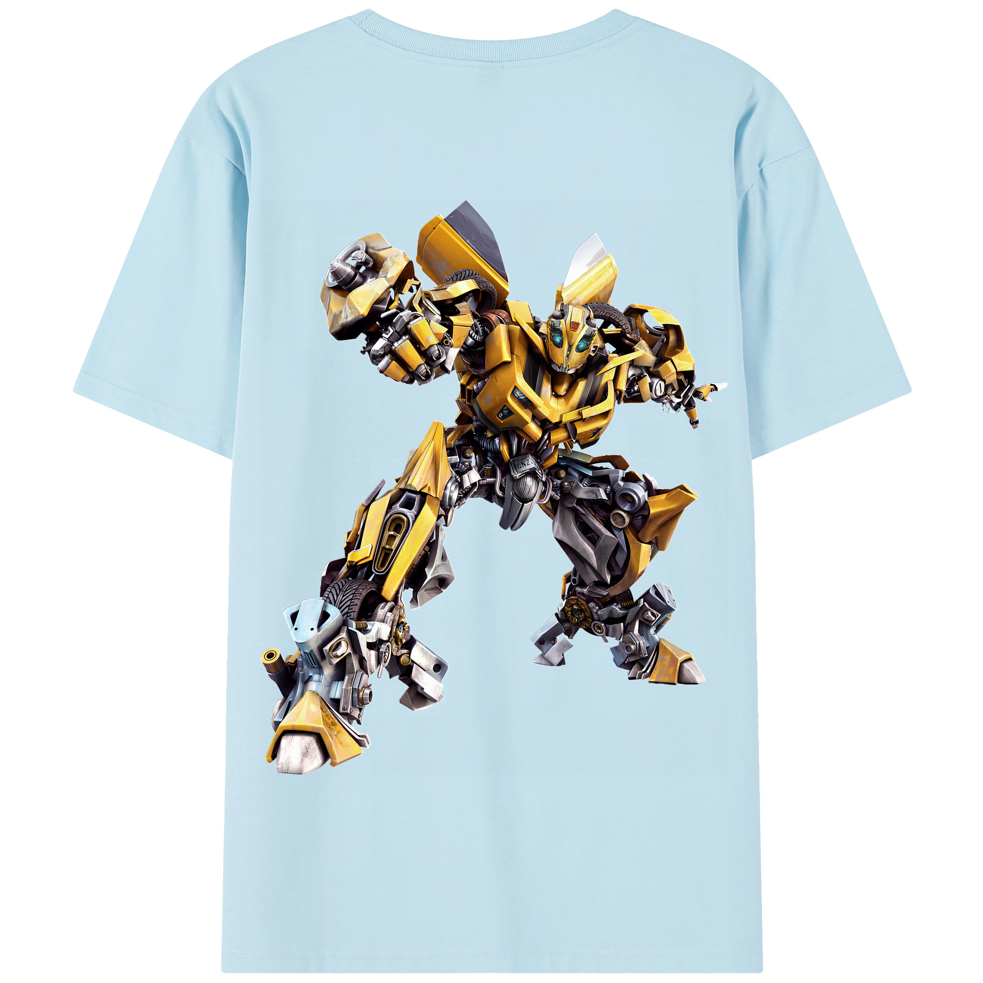 （画像用） Transformers トランスフォーマー 綿100％半袖Tシャツ（背面プリント）
